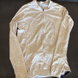 Pearl Izumi Attack Jersey Tan Leaf Print Size Large